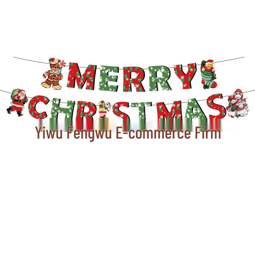 Retro Christmas Party Disposable Tableware and Decorations with Reindeer, Santa Claus, and Snowman Theme