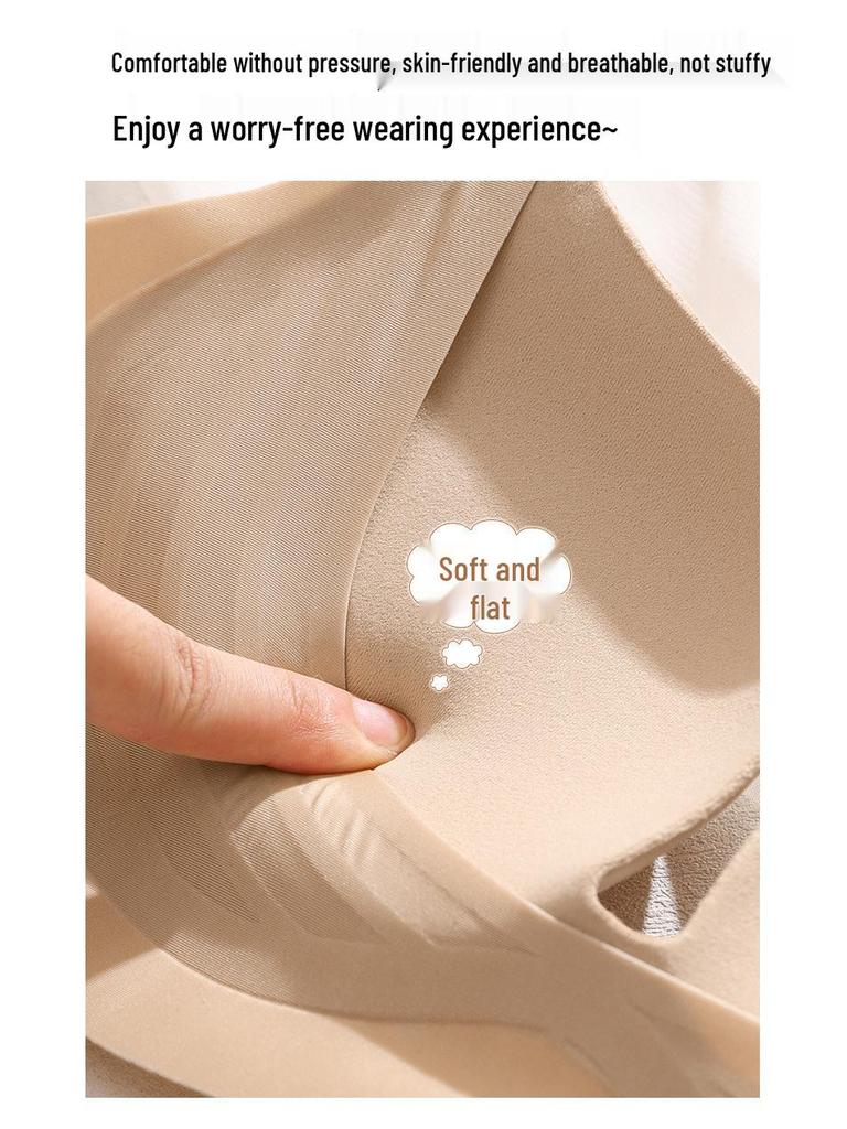 Gładki Biustonosz Bandeau Push-Up na Mały Biust - Antypoślizgowy i Zapobiegający Opadaniu z Zapięciem z Przodu i Pięknym Tyłem