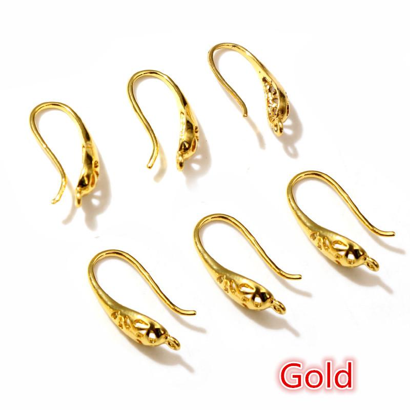 

10pcs (5pairs) 20x11mm Matte Silver Plated and Gold Color Ear Hooks Earring Wires for Handmade Women Fashion Jewelry Earrings золотой