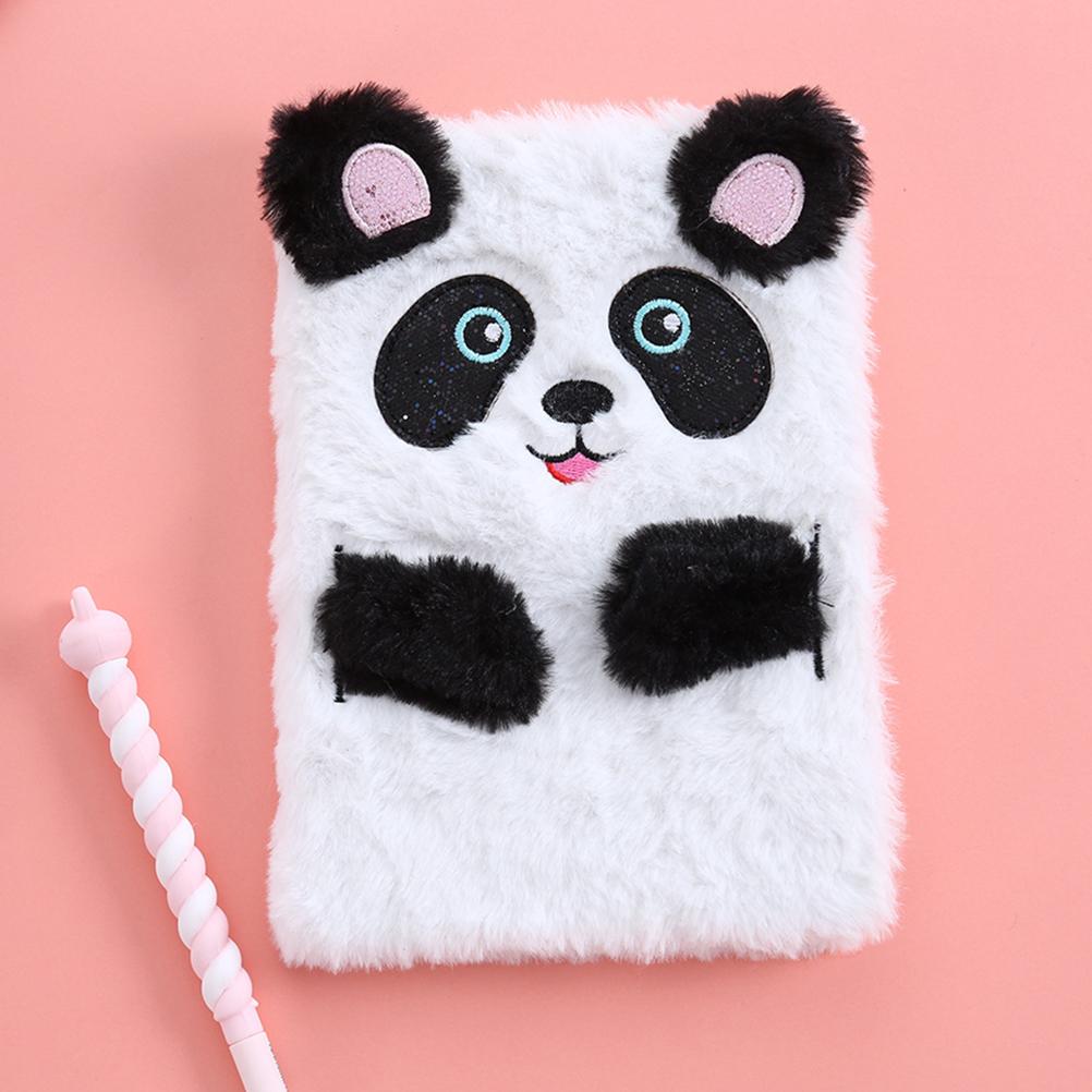 Fluffy Plush Cartoon Notebook Cute Diary Book Notepad Travel Journal Book for Students