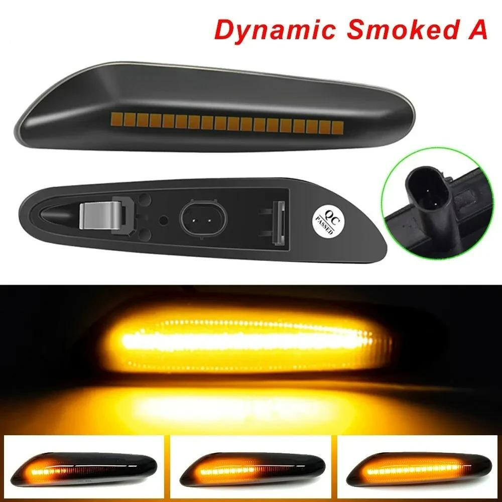 

For E90 E91 E92 E93 E60 E87 E82 Led Side Marker Car Styling Flowing Lights Smoked Lens Turn Signal Light Side Indicator Dynamic