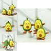 Delightful Four-inch Avocado Plush Doll Keychain Essential Cute Bag Decoration For Kids