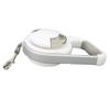 16.4ft Intrekbare Hondenriem Lichtgewicht Automatische Hondenriem met Licht voor Puppy Huisdier Wit
