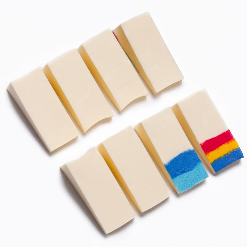 8Pcs Candy Color Soft Sponge for Gradient Effect Nail Art Manicure Tool