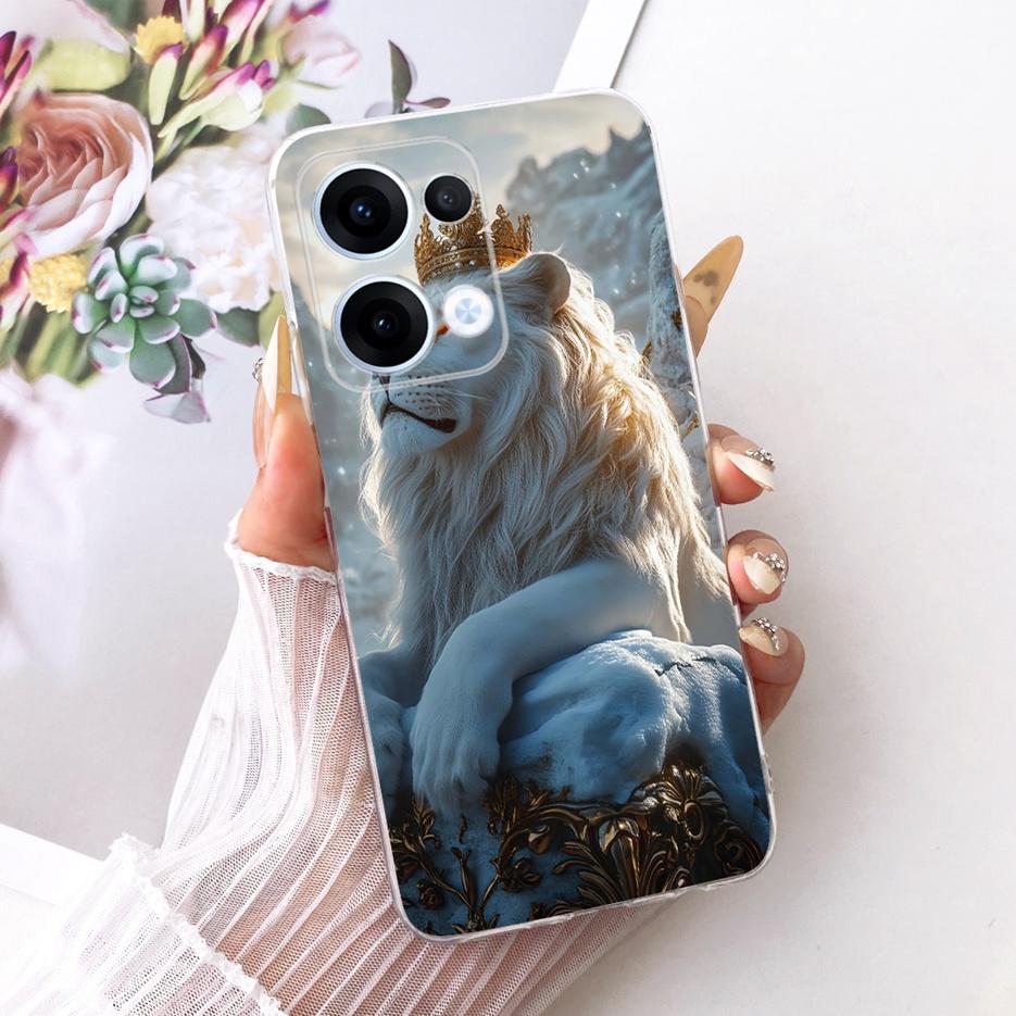 For Oppo Reno13 Pro Case CPH2697 Luxury Flowers Butterfly Painted Cover Soft Slim Phone Case For Oppo Reno 13 Pro Reno13 5G Bags