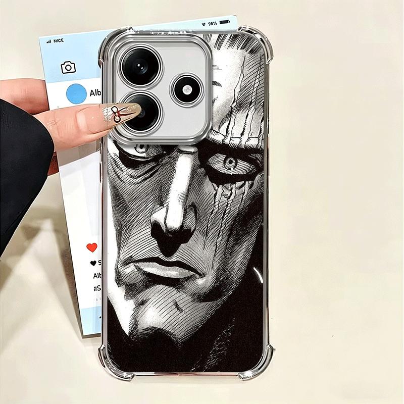 

One P-Punch-Mans Saitama King Soft Phone Case For Xiaomi Poco X7 X8 Pro Max X6 X5 X3 F8 Ultra F7 M8 M7 M5S Redmi 15C 15A 15 14C Xiaomi Poco F8 Ultra