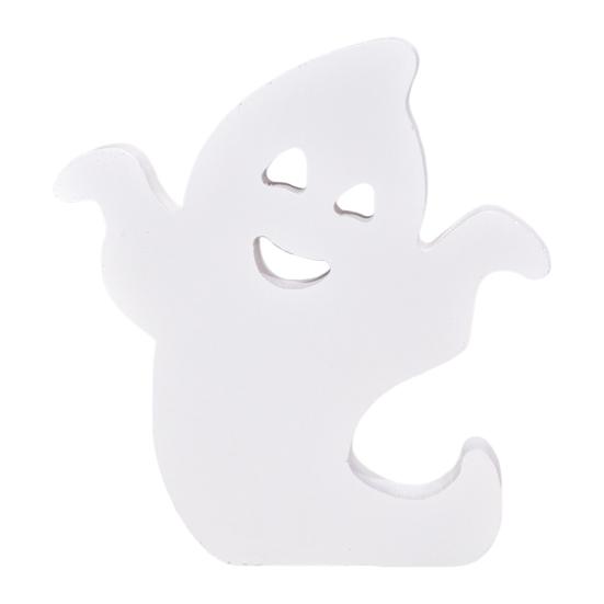 Halloweenská duchová ozdoba Samostatně stojící duchová cedule Dekorace na patrový tác Duchový stolní střed pro Halloweenskou podzimní párty