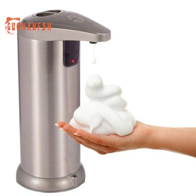Automatic Sensor Soap Dispenser, Free Standing, 3 Modes Adjustable Volume, Stainless Steel, Touchless, Hand Soap Container