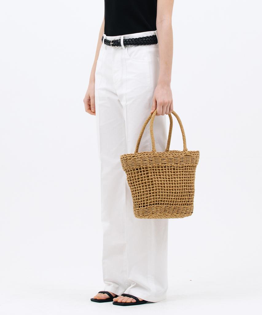 JUN BY JUN K Pintuck Cotton Pants_White