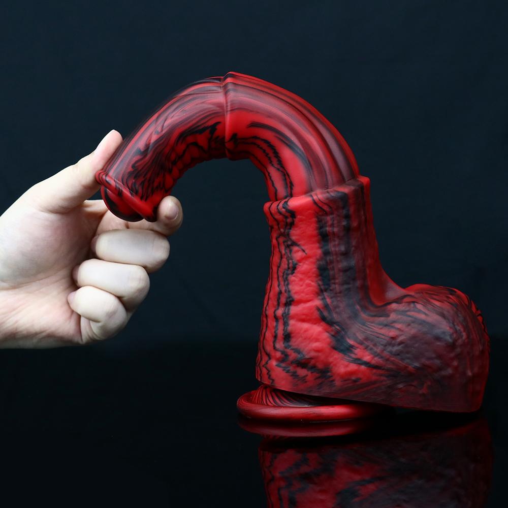 Silicone Horse Dildo With Sucker Fantasy Animal Penis Sex Toy For Women Clit Massage Stimulate Female  Anal Plug