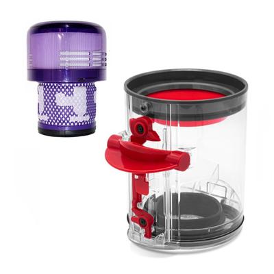Staubbehälter für Dyson V10 Slim V12 Digital Slim Staubsaugerkanister, Ersatz-Staubbehältersammler mit Hepa-Filter