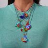 Multifuntional Glass Fish Necklace Adjustable Chain Necklace Elegant Pendant Necklace Suitable for Fashion Lover Present