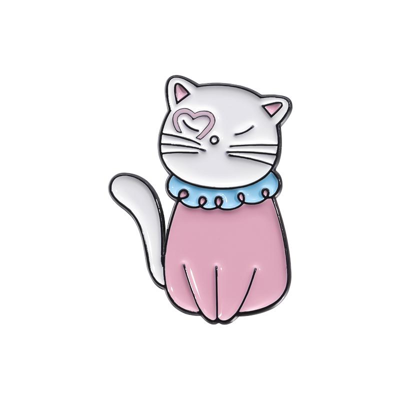 Music Cat Enamel Pins Custom 1989 Cute Guitar Cat Brooches Lapel Badges Cartoon Animal Jewelry Gift for Kids Friends