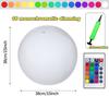 Solar Powered Inflatable Ball with Remote Control 16 Colors LED Luminous 3 Working Modes Waterproof Floating Swimming Pool Party Decoration Light Ball