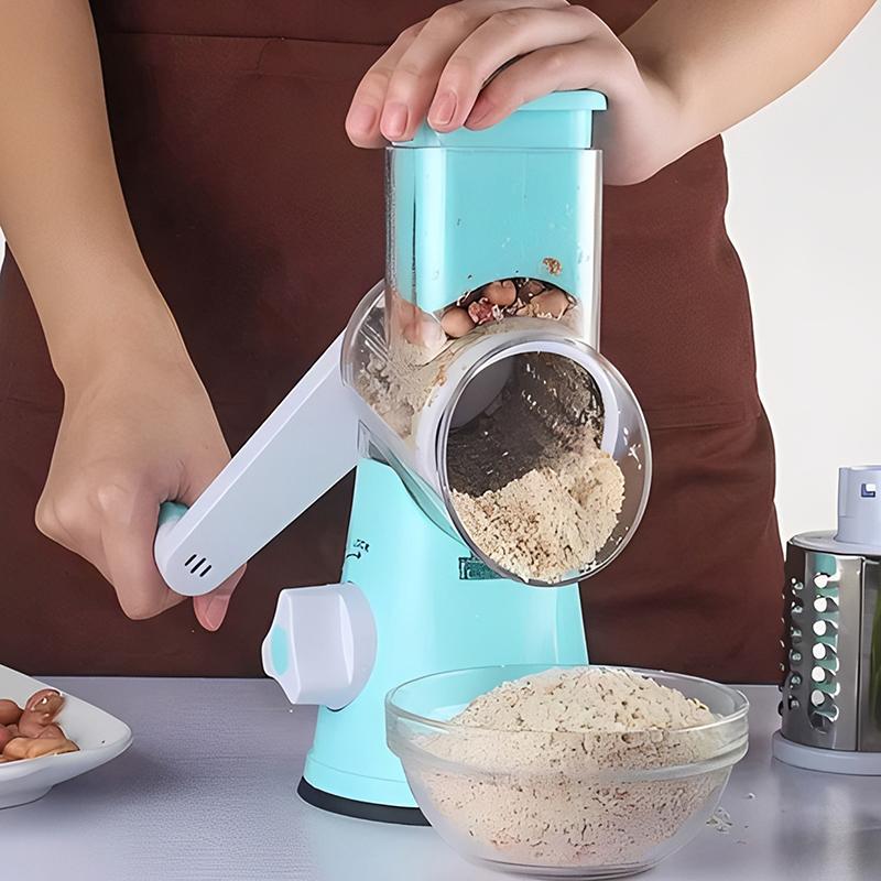Kitchen Multifunctional Vegetable Slicer Fruit Cutter Cheese Shredder Tabletop Rotary Drum Grater