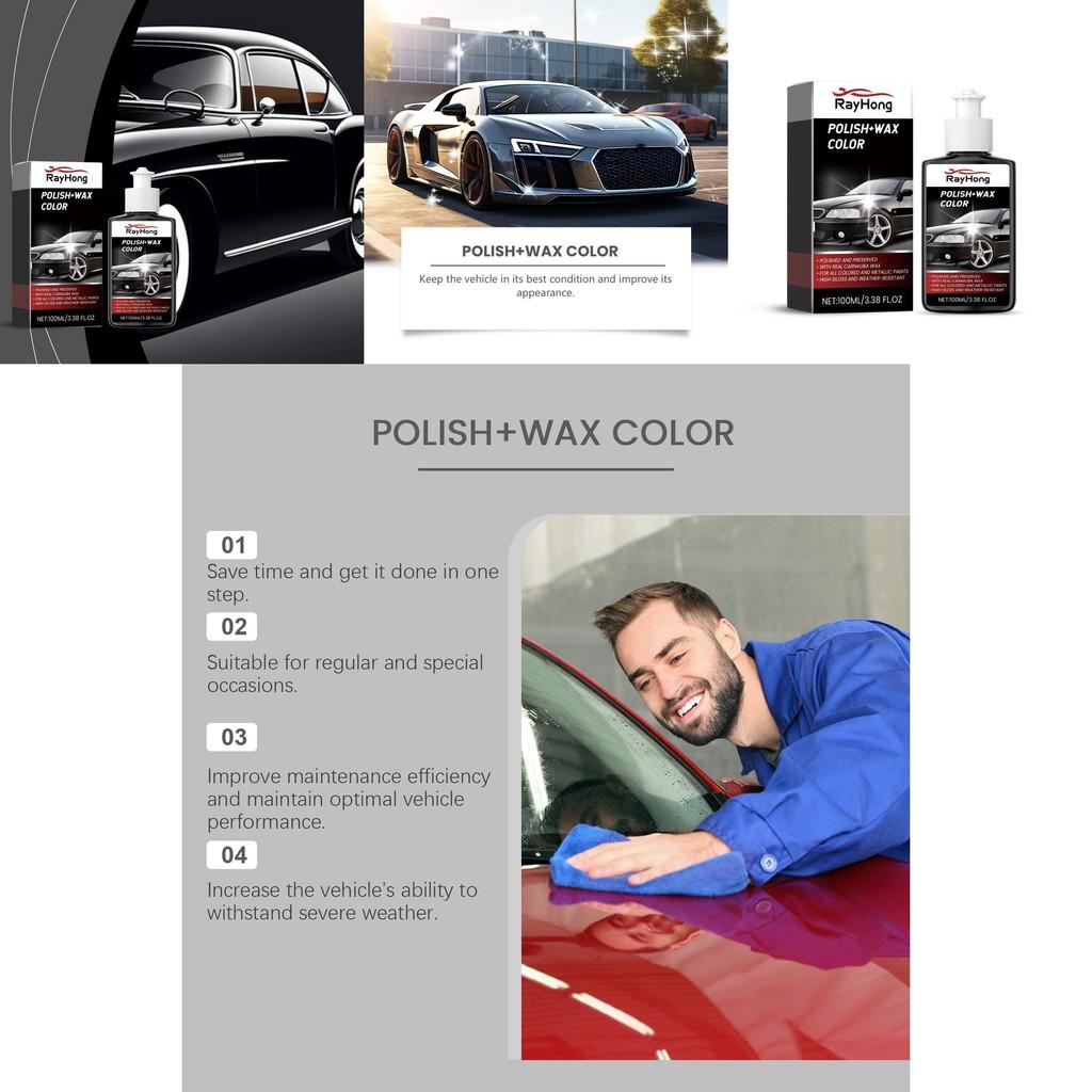 Rayhong Car Polishing Cream Professional Automotive Paint Cleaner Scratch Remover 100ml