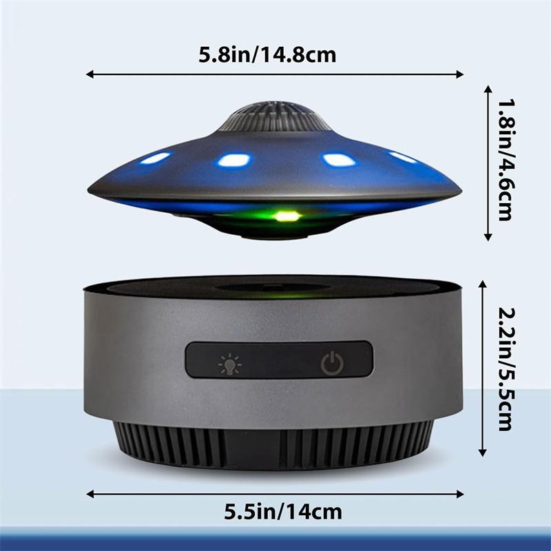 UFO Magnetic Levitation Bluetooth Speaker, Playing Music & Automatic Floating in The Air, Unique Gifts for Home Office Décor