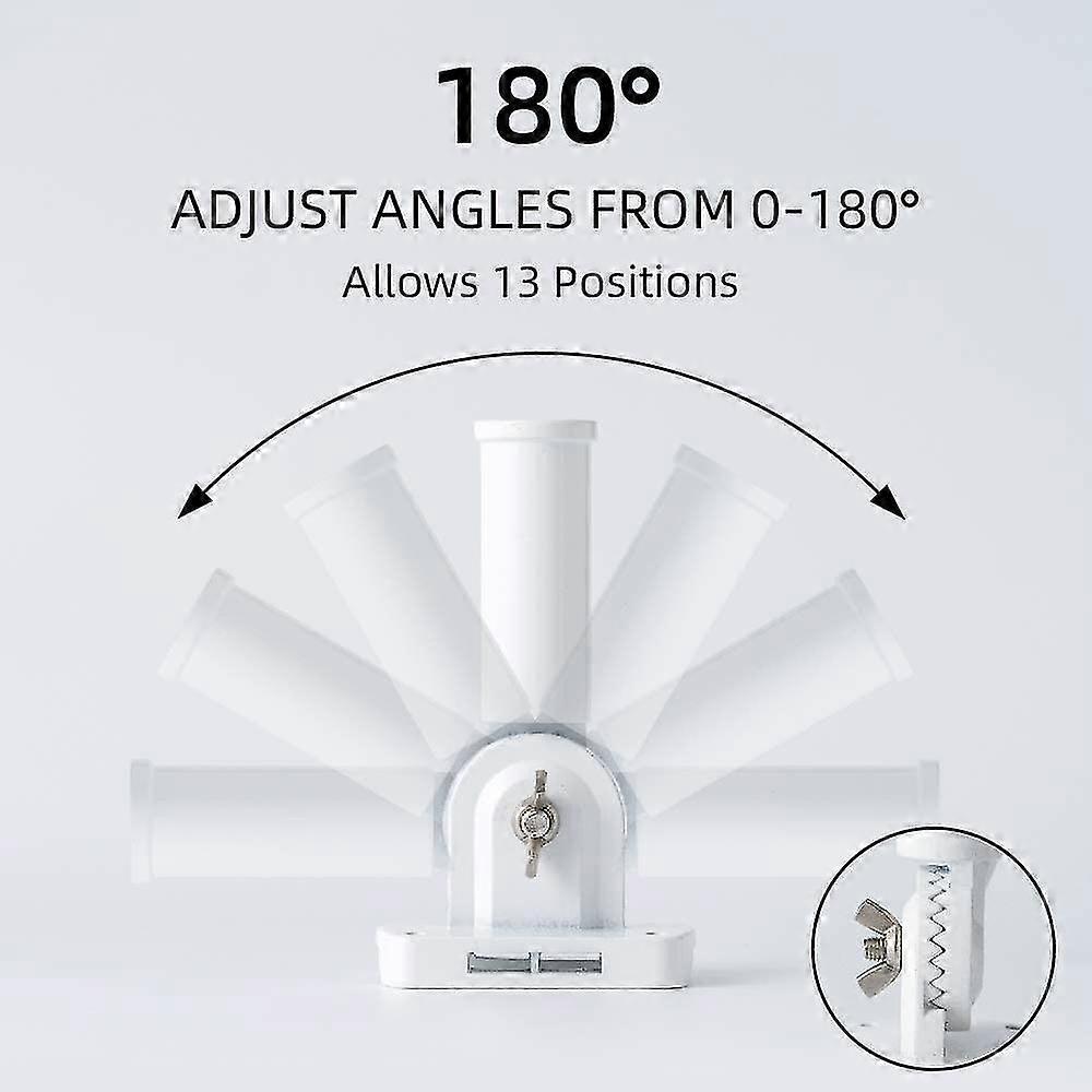 Flag Pole Holder Flagpole Bracket, Multi-position Mounting Bracket With Hardwares, Premium Alum - DD