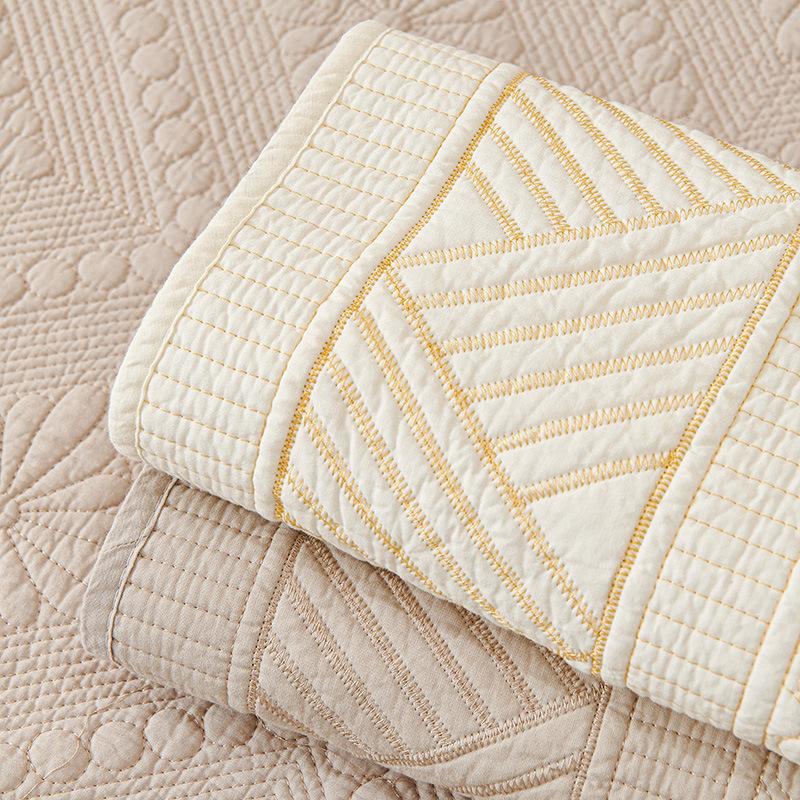 Four Season Universal Pure Cotton Sofa Cover Fabric Anti Slip Simple Nordic Sofa Cover Cream Style Straight Row Sofa Cover Towel