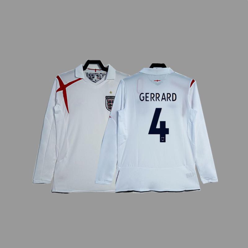 Vintage jersey Owen Rooney Beckham Lampard Gerrard classic football jersey England national team jersey