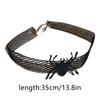 Gargantilha de Halloween para Mulheres Menina Elegante Sexy Renda Preta Gargantilha Cool Steampunk Aranha Colar Joia Presente Mulheres