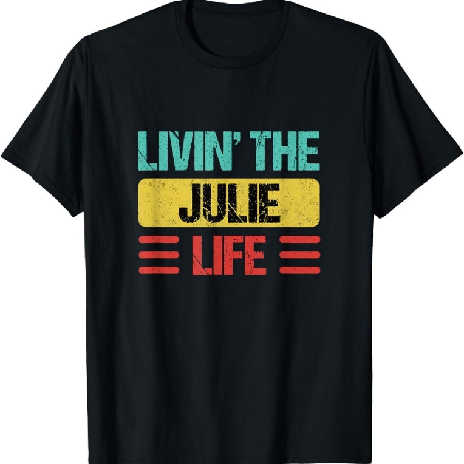 

Julie Name Shirts & Gifts Julie Name T-Shirt - Unisex-Adults, Black, Small, Short Sleeve, Crew Neck, Modern, Personalized, All Seasons, T-Shirt XXXXXL чорний