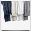 Harajuku Pure Linens Men's Pants Summer Joggers Pants Solid Color Drawstring Elastic Waist Pencil Long Pants Breathable Men Trousers