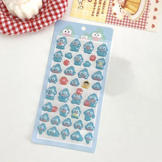 Anime Themed 3D Stickers Cute Puffy PVC Decals for Journal & Phone DIY Japanese Style Cartoon Craft Supplies