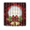 4pcs Shower Christmas Curtain Toilet Cushion Set Cover Mat Pad Rug Xmas Bathroom