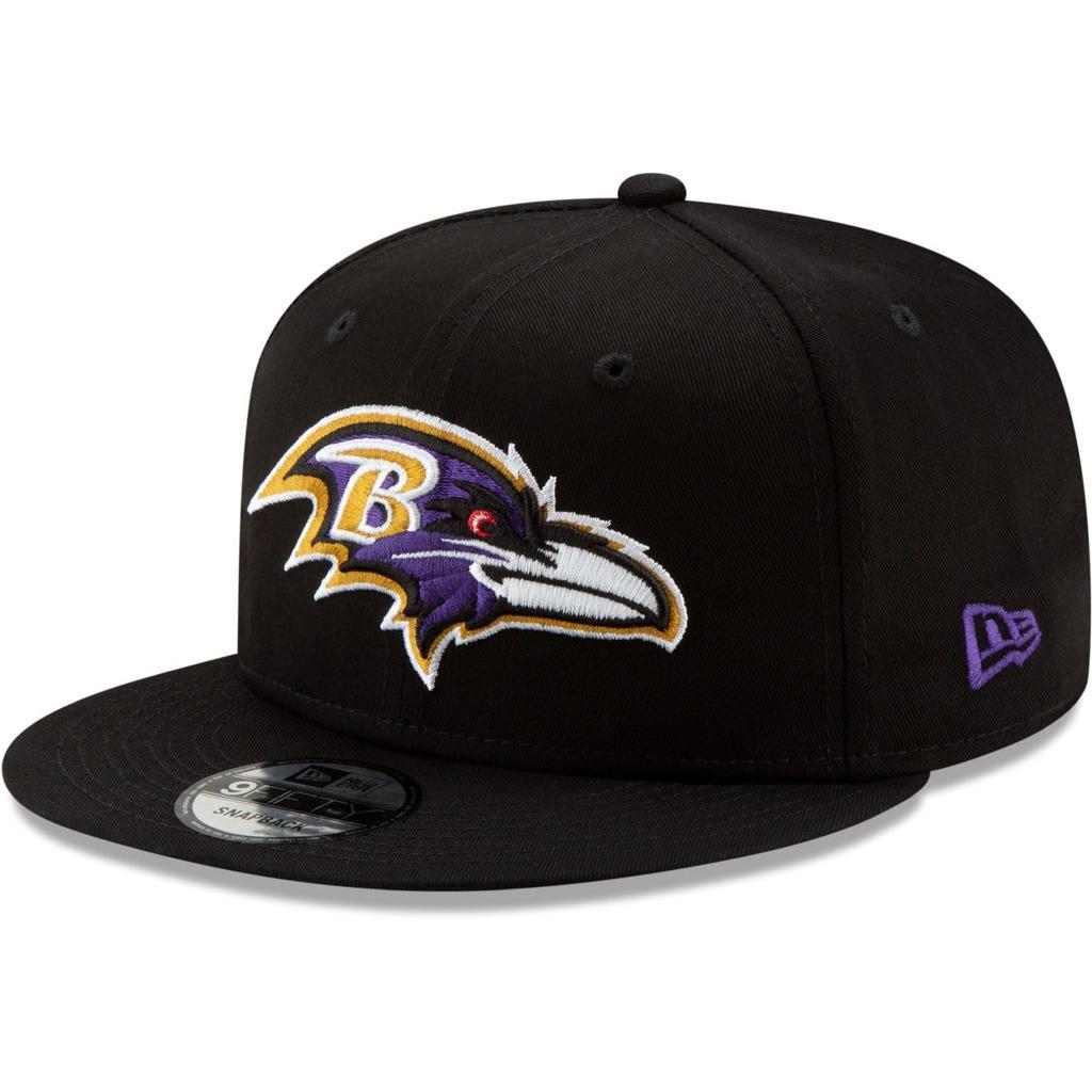 New Era Black Baltimore Ravens Basic 9FIFTY Adjustable Snapback Hat Men's