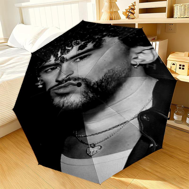 Bad Bunny Collage Umbrella 8-Frame for Travel, camping, Casual Lightweight Portable Umbrella, Essential for every family Holidays Gift