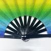 Multi-Color Glitter Kung Fu Fan 33CM Carnival Fan Dance Fan with Bamboo Frame Large Fan