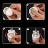 50g Mooncake Mold Hand Press Mooncake Stamps Plastic Pastry Gadgets Moon Cake Maker with 3D Flowers & Bee Shape Patterns