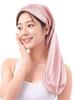 NICOCRAFT for Long Ribbon Prevents 59cm Nightcap, 100% Silk, Hair, Tie, Cylindrical, Friction-Free, Bedhead, (Pale Pink)