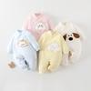 Newborn Unisex Padded Baby Onesie - Thin, Warm Outerwear for Spring, Autumn, Winter