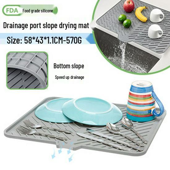 Extra Large Non-Slip Silicone Pet Mat - Cat Litter & Feeding Placemat