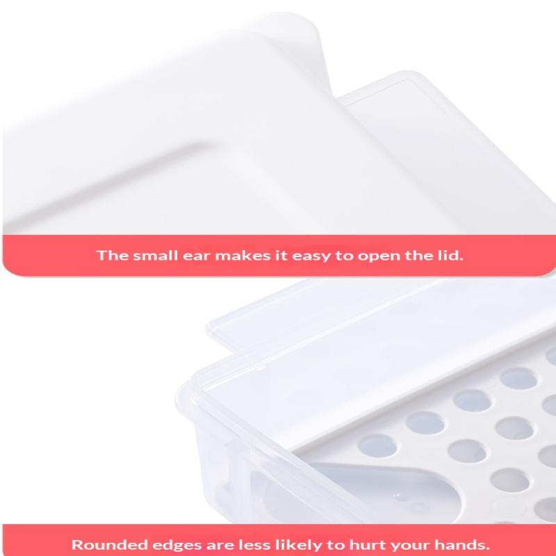 1Pcs Sed Bread Storage Box Toast Refrigerator Freezer French Preservation Container Food Storage Covered Partition Box