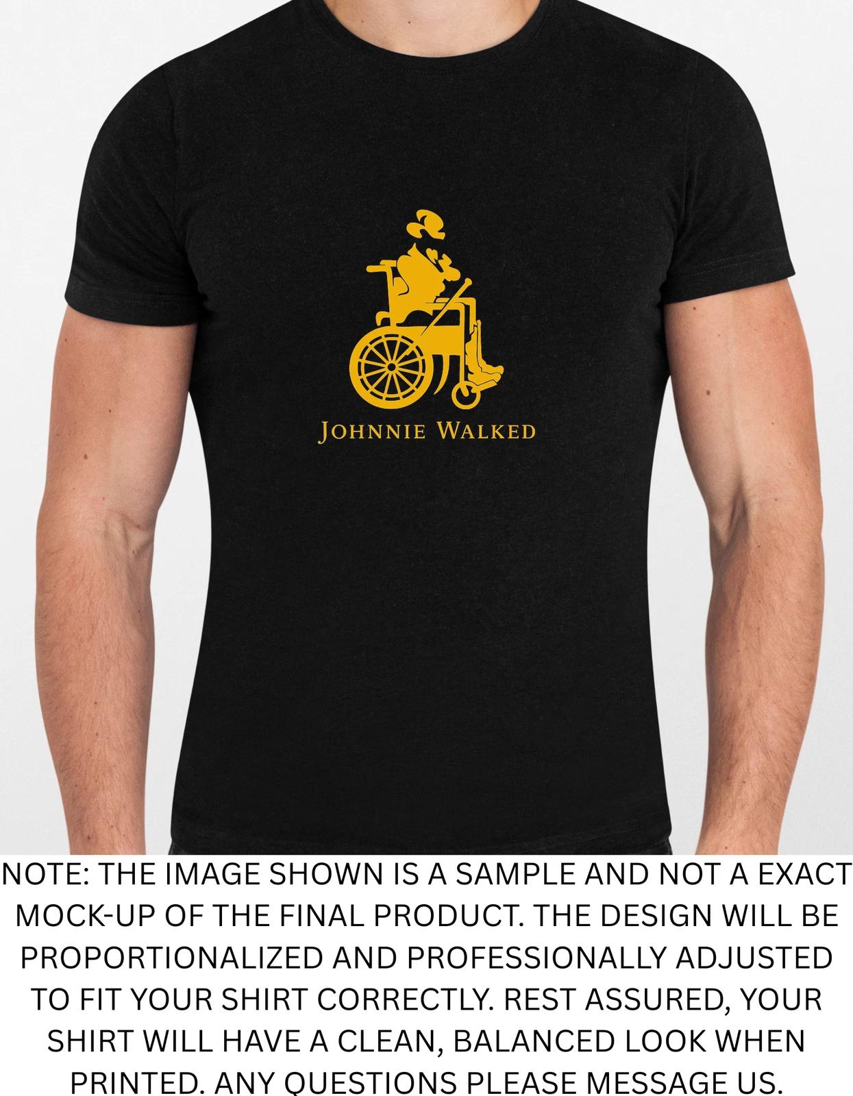 Men s and Women s T-shirts Johnnie Walked Spoof Graphic M