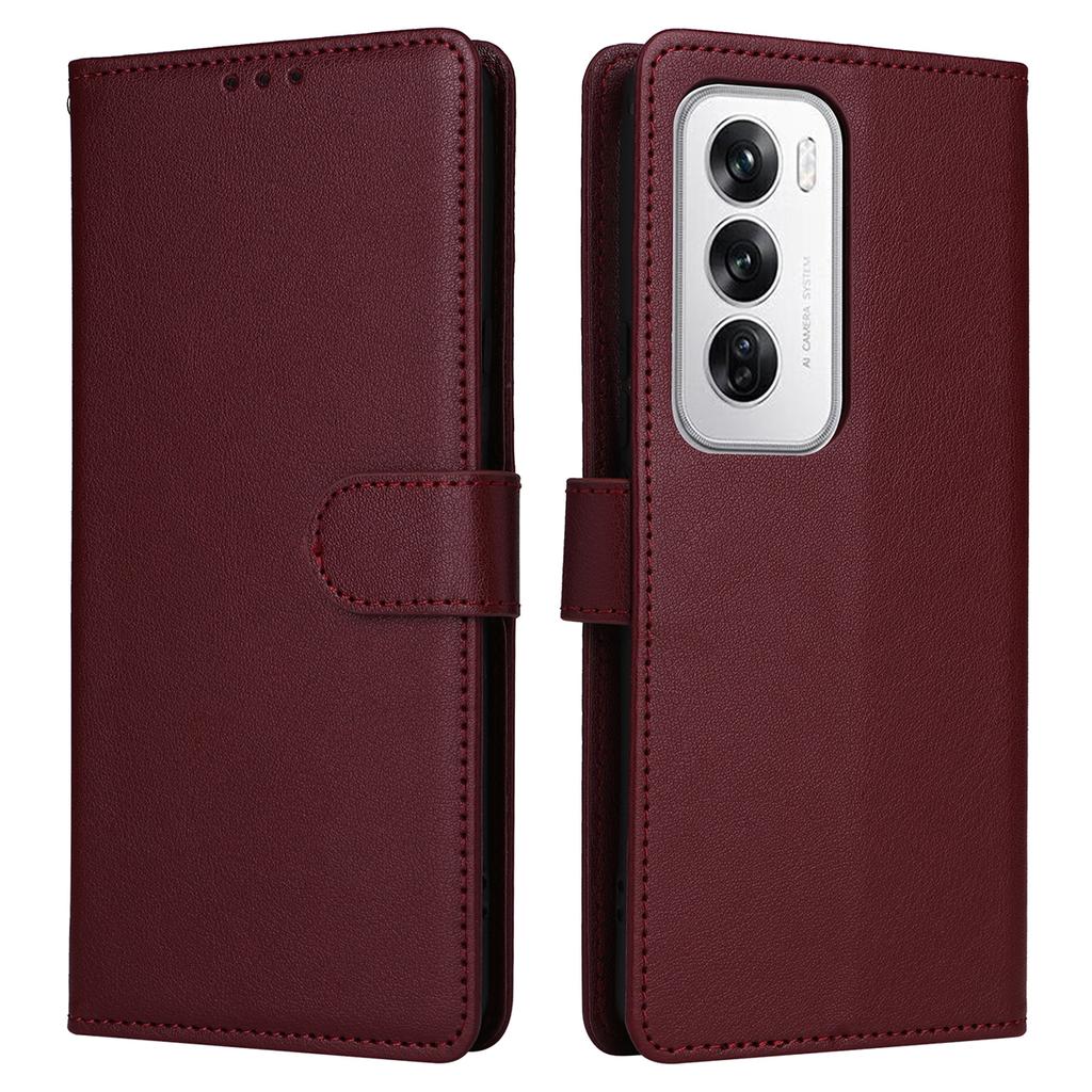 For Oppo Reno12 5G (Global) Case Wallet Stand View PU Leather Phone Cover