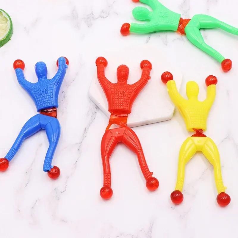 5-50 Pcs/set 9cm Sticky Toy Window Men With Sticky Hand 3 Toys Color And Years Over Plastic Suitable Feet For Children