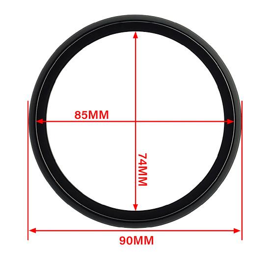 ELING  Silver or Black Stainless Steel Bezel for 52mm/85mm  Car Motorcycle Gauge