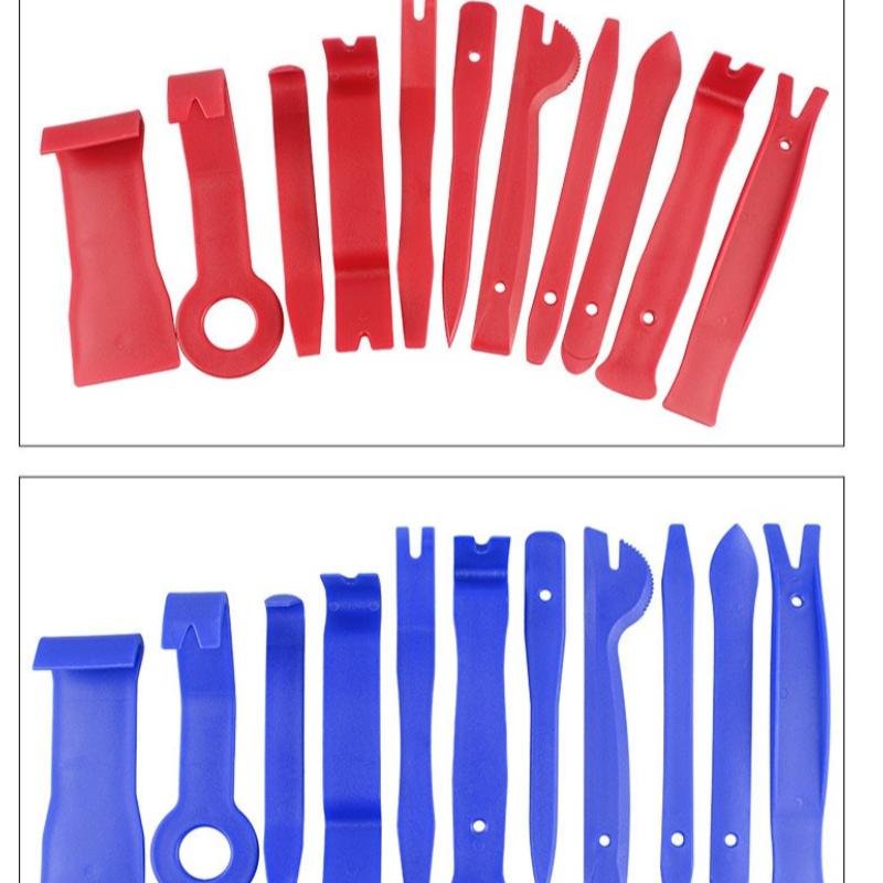 11-częściowy zestaw narzędzi do podważania do demontażu samochodowego sprzętu audio, zestaw do demontażu paneli drzwiowych wnętrza i konsoli środkowej, narzędzia do naprawy samochodów, prezent świąteczny.