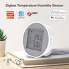 Tuya Zigbee Temperature Humidity Sensor Indoor Hygrometer Thermometer Detector LCD Screen Smart Life App Battery Or USB Powered
