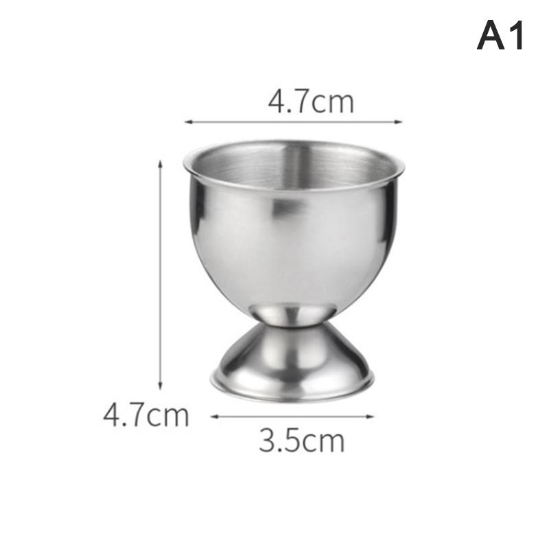 

4Pcs Stainless Steel Soft Boiled Egg Cups Holder Tabletop Cup Kitchen Tools Sets 1pcs срібний