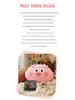 Large Plush Bacon Pig Pillow Backrest - Children's Gift Doll