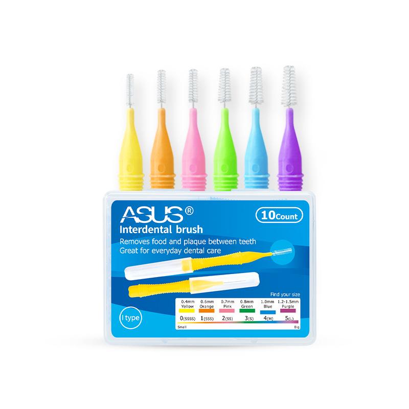 Customizable I-Type Superfine Interdental Brush for Orthodontic Care - Soft Bristles for Effective Cleaning