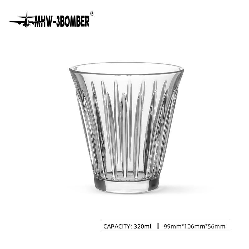 MHW-3BOMBER Wright Cup Coffee Glass Anti-Scald Several Capacities Barista Tools Accessories Latte Cappucciono Espresso