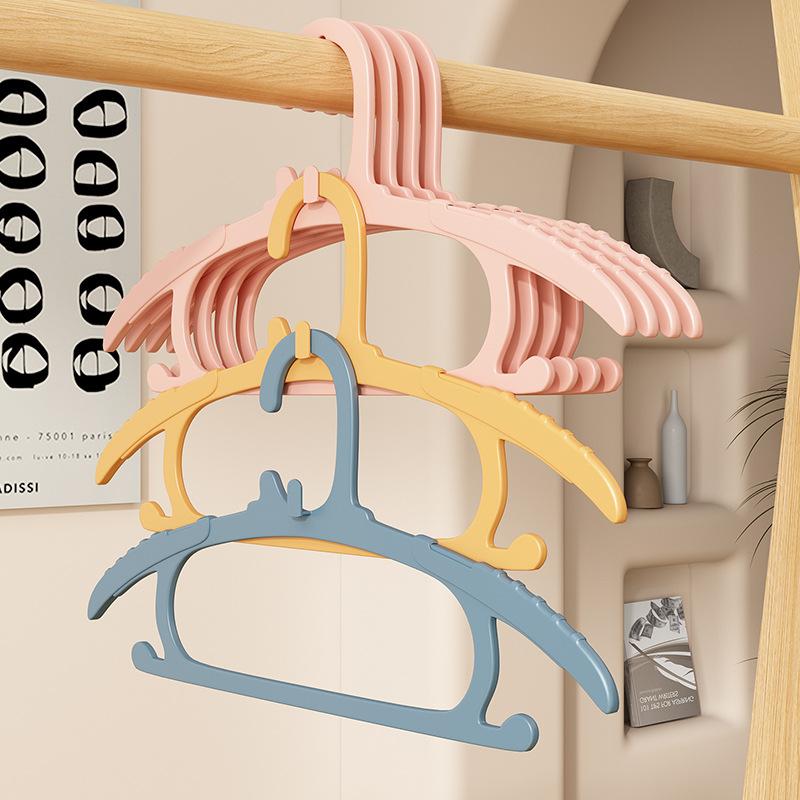 Children's Clothes Hanger Anti Slip Penguin Style Children's Clothes Hanger, Small Baby's Home Seamless Clothes Hanger 10pcs