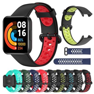 Silione Strap For Xiaomi Redmi Watch 2 Lite Double Color Watchband for Redmi Watch 2 Bracelet