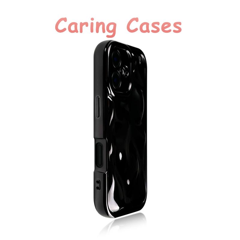 For iPhone 17 Pro Max Case Black Electroplated Meteorite Texture Glossy Shockproof Luxury Unisex with iPhone 16 15 14 13 12 11 iPhone 11 Pro Max
